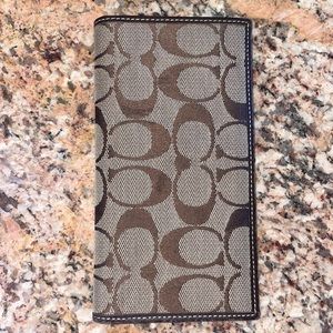 Coach Check Book Case